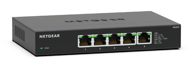 Netgear MS305 5-Port Multi-Gigabit (2.5G) Ethernet Unmanaged Switch