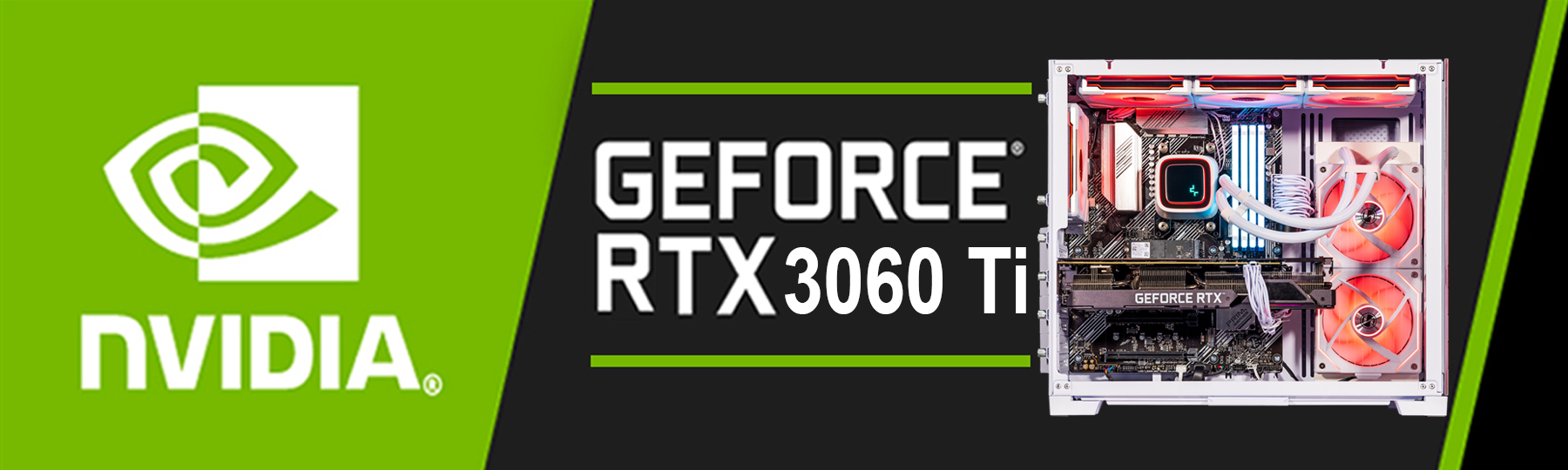 GeForce RTX 3060 Ti Dedicated Graphics, VR Ready 8GB GDDR6 PCIe 4.0, VR Ready, G-SYNC, DirectX 12