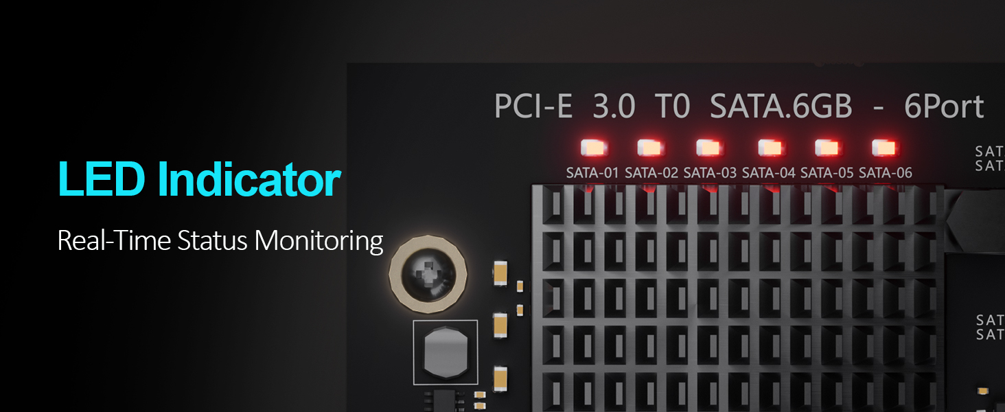 6 port pcie sata adapter