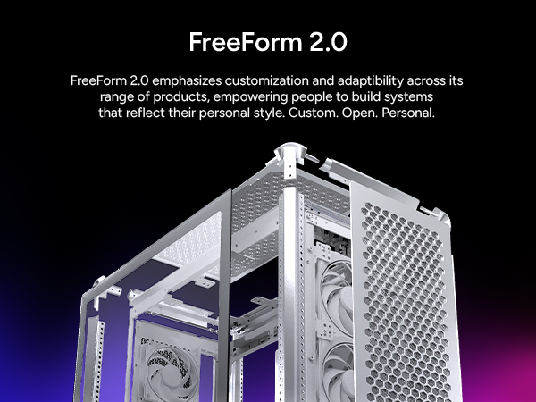Cooler Master MasterFrame 600 Silver ATX Mid-Tower PC Case