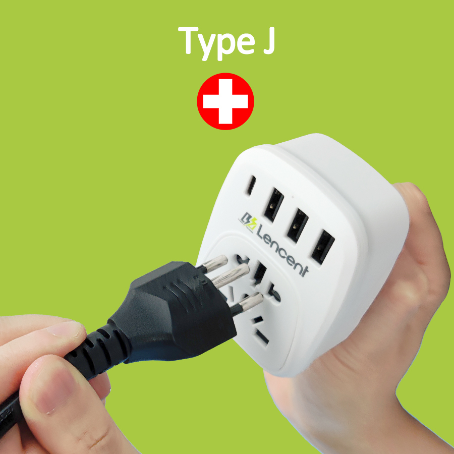 World to US Plug Adapter with 3 USB & 1 PD Type-c Quick Fast Charger