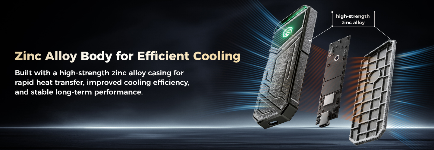 Zinc Alloy Body for Efficient Cooling