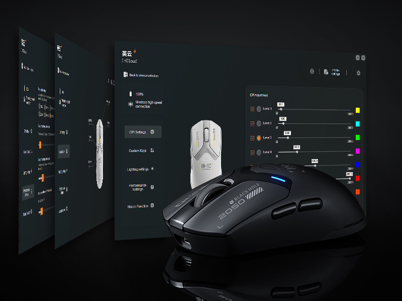 Switch effortlessly between Bluetooth, 2.4G wireless, and Wired connections