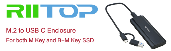 M.2 to USB C Enclosure Adapter