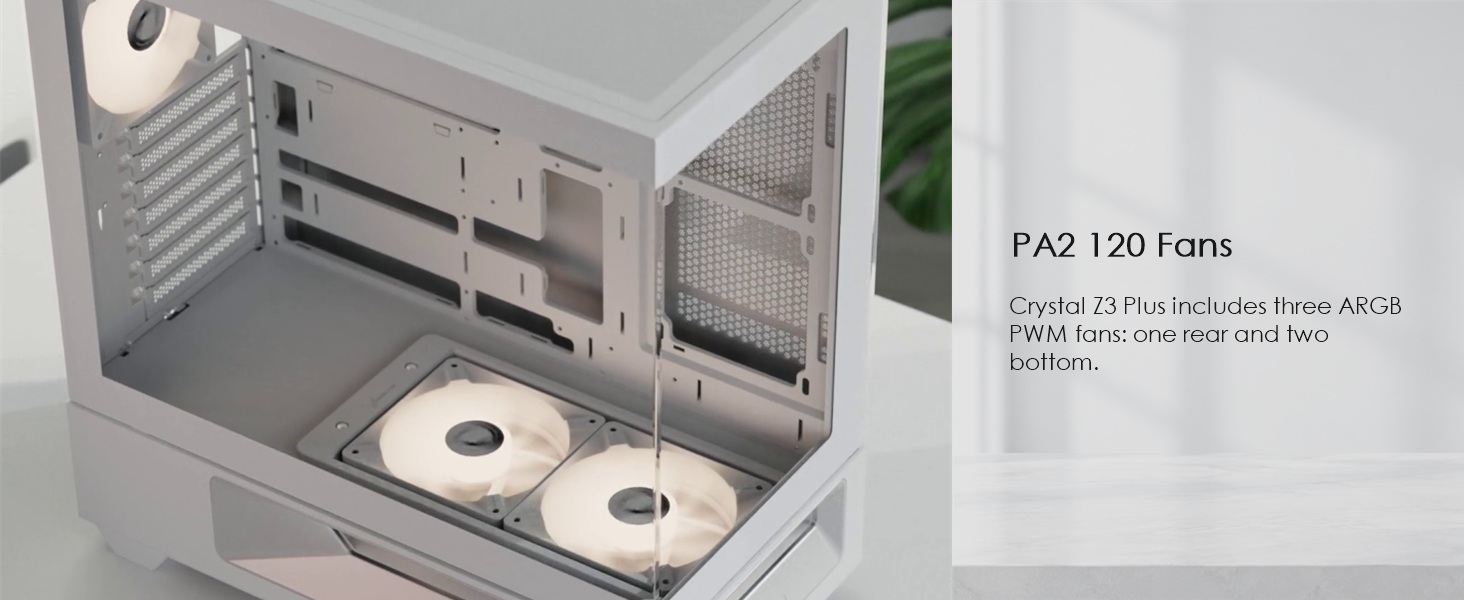 Formula V Line Crystal Z3 Plus White Mid-Tower ATX PC Case