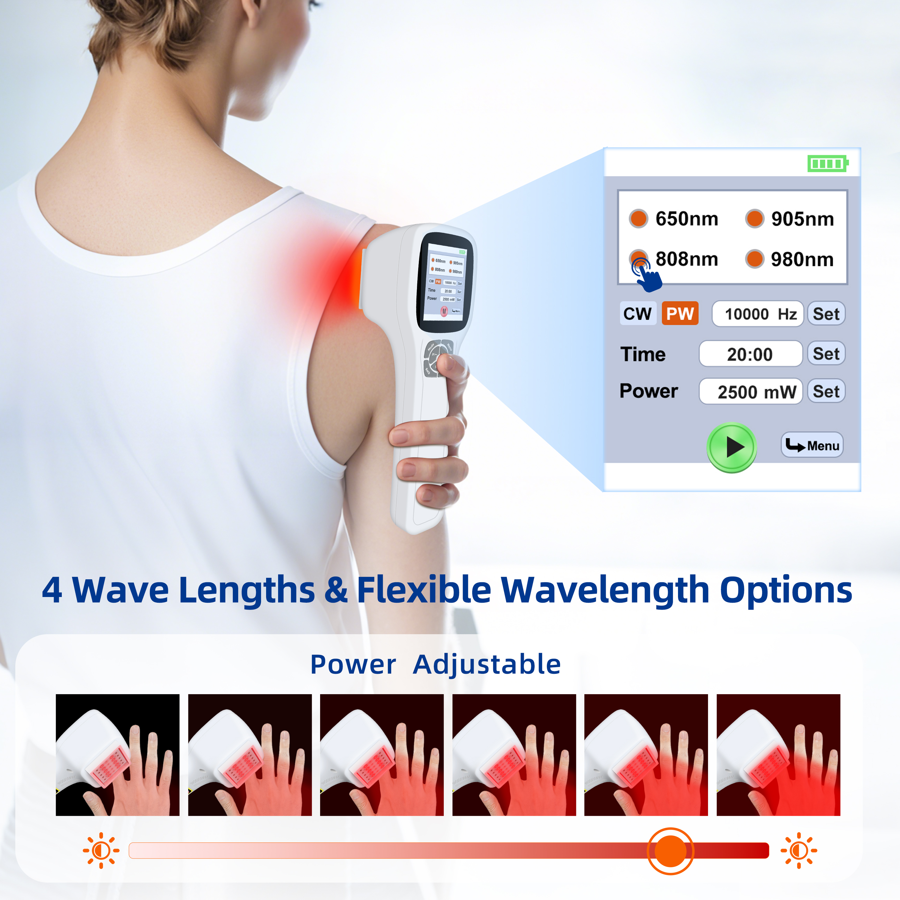 Multi Wavelength, Power Adjustable