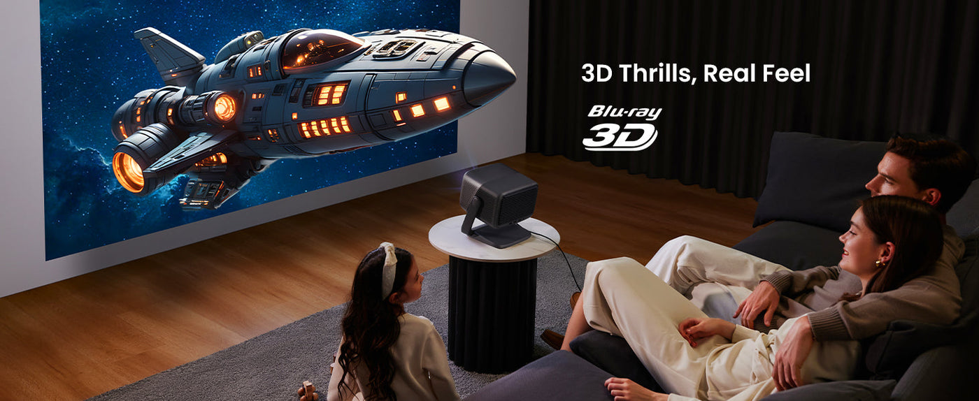 JmGO N1S Infinity 4K UHD Triple Laser Projector 