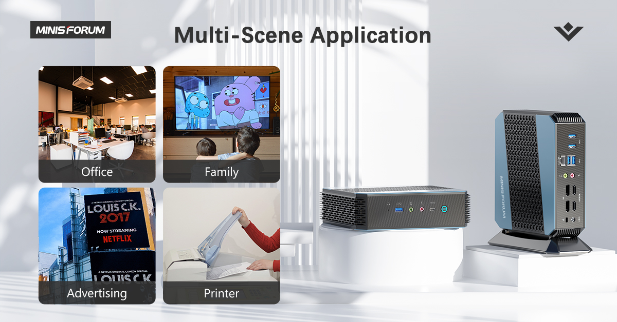 MINISFORUM EliteMini HX90 Mini PC AMD Ryzen 9 5900HX Desktop
