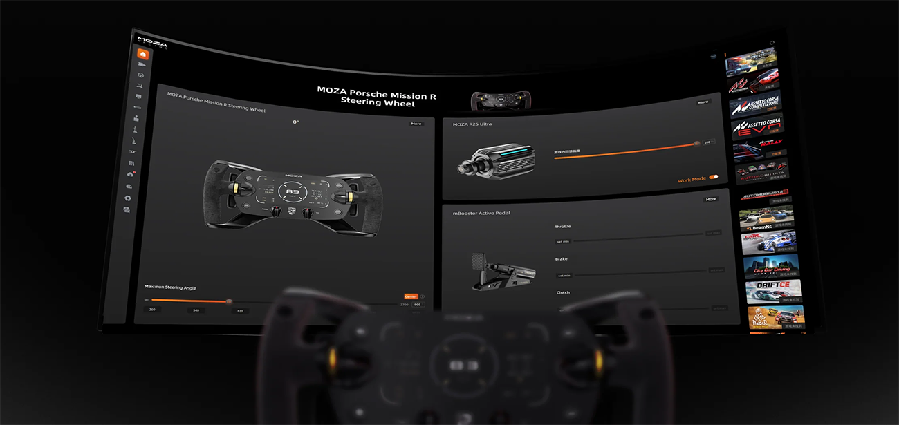 MOZA Porsche MISSION R Simracing Steering Wheel