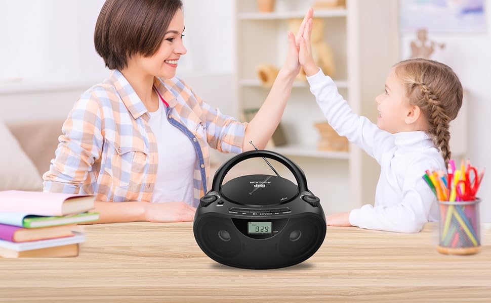 Nextron CB-500BT Portable CD Player Boombox