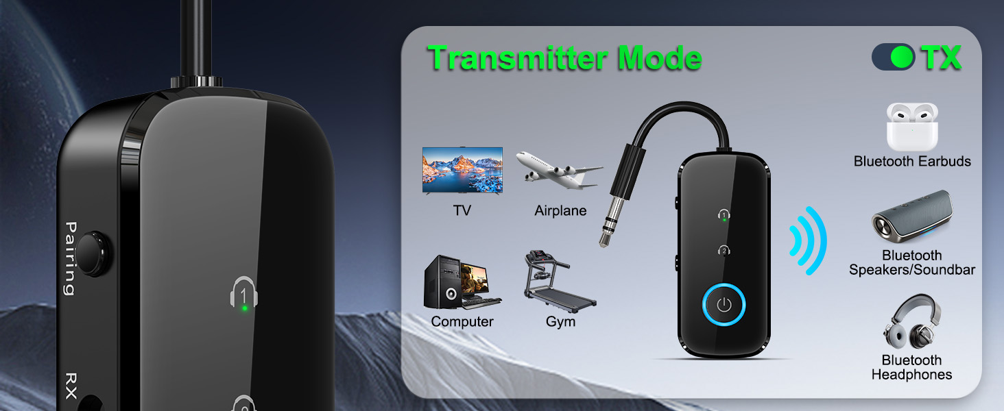 LAICOMEIN B110 Ultra Pro Bluetooth Transmitter Receiver