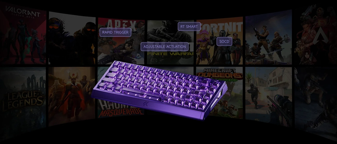 MCHOSE Ace 68 GT Full-aluminum Esports Hall Effect Keyboard