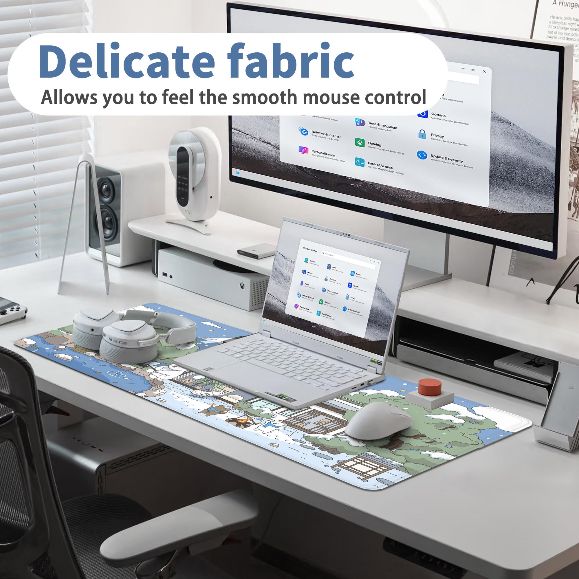 Delicate fabric mouse pad