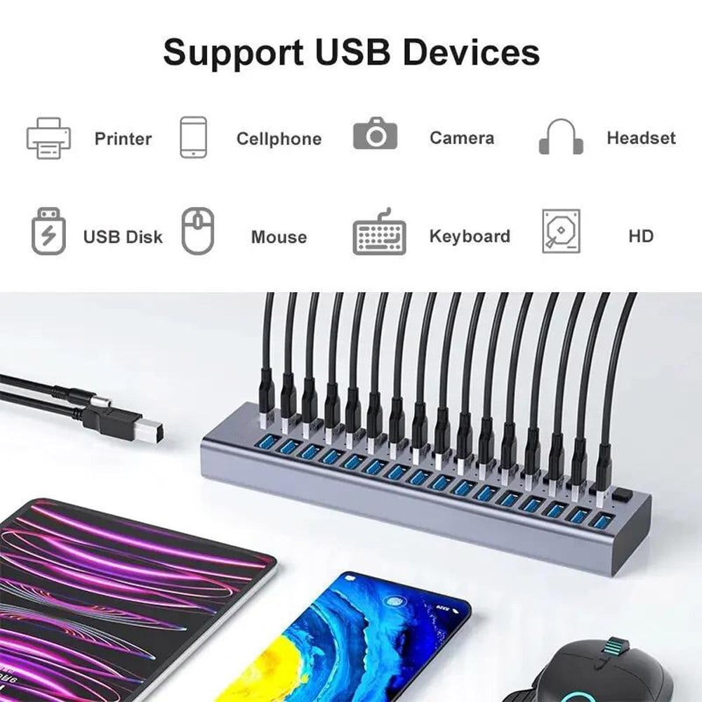 16 Port USB 3.0 Data HUB