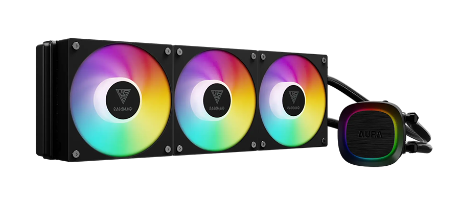 GAMDIAS Aura GLV2 360mm AIO Liquid CPU Cooler