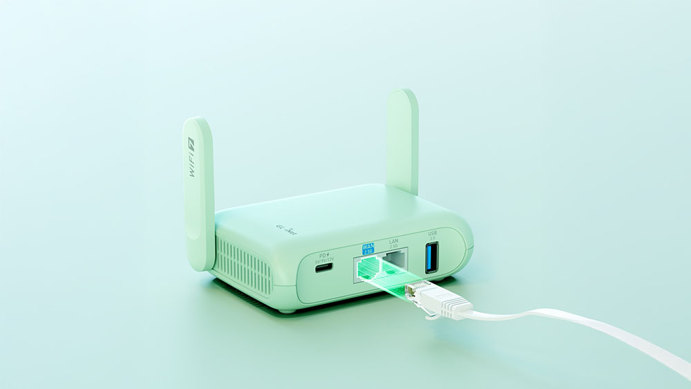 GL.iNet GL-MT3600BE (Beryl 7) Portable Travel Router