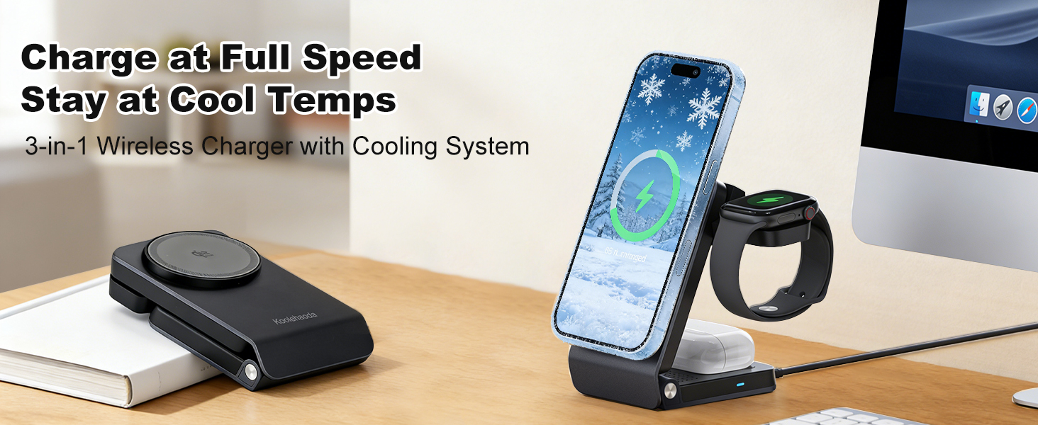 25W Fast Wireless Charging Station