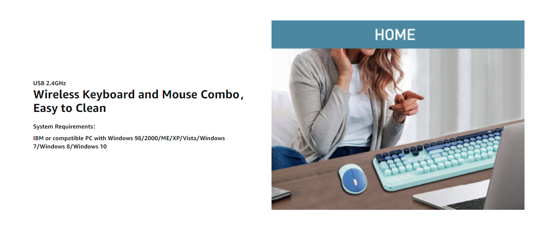 Wireless keyboard and mouse kit