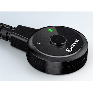 Wired Remote (1.5m)  Tidy up desktop space by using the remote to switch 2 monitors between 2 compu