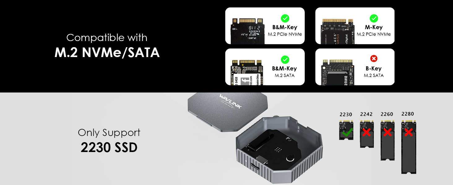 NVMe/SATA SSD Enclosure