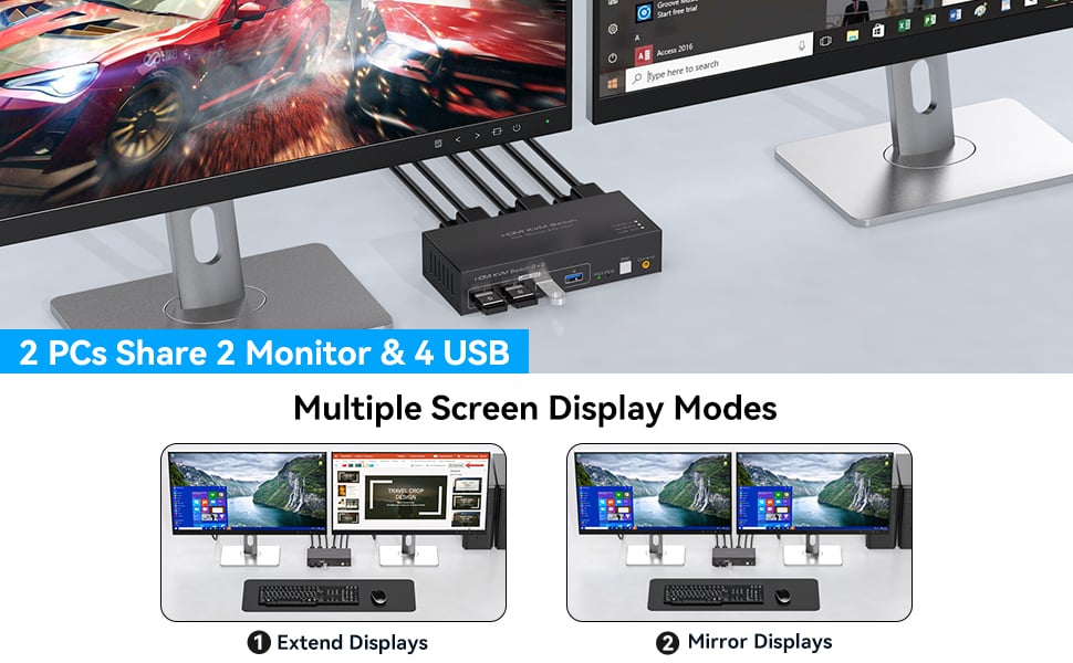 Two display modes