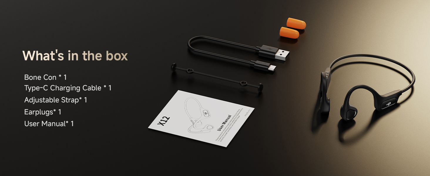 PSIER X12 Bone Conduction Headphones