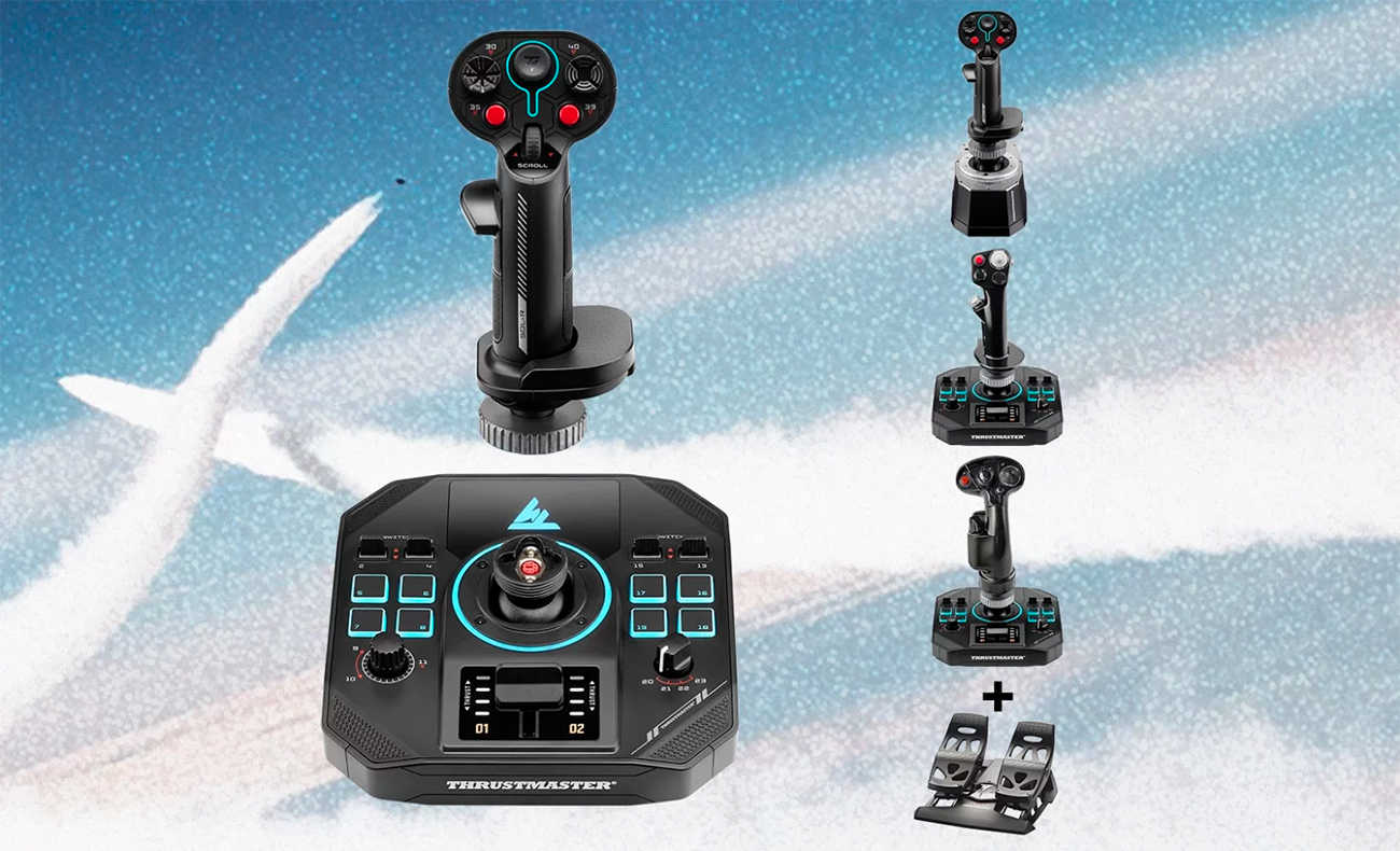 Thrustmaster Sol-R4 HOTAS - Joystick and Throttle for Flight Simulation