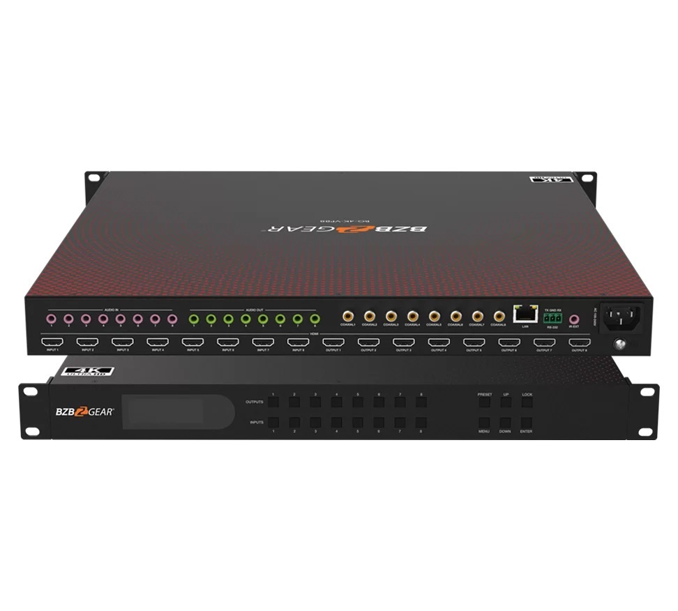 BG-4K-VP88 BZBGEAR 8x8 matrix switcher