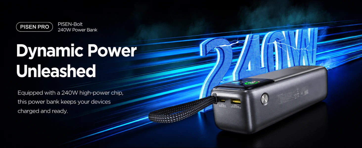 PISEN TP-D106 Bolt 240W 27000mAh Power Bank
