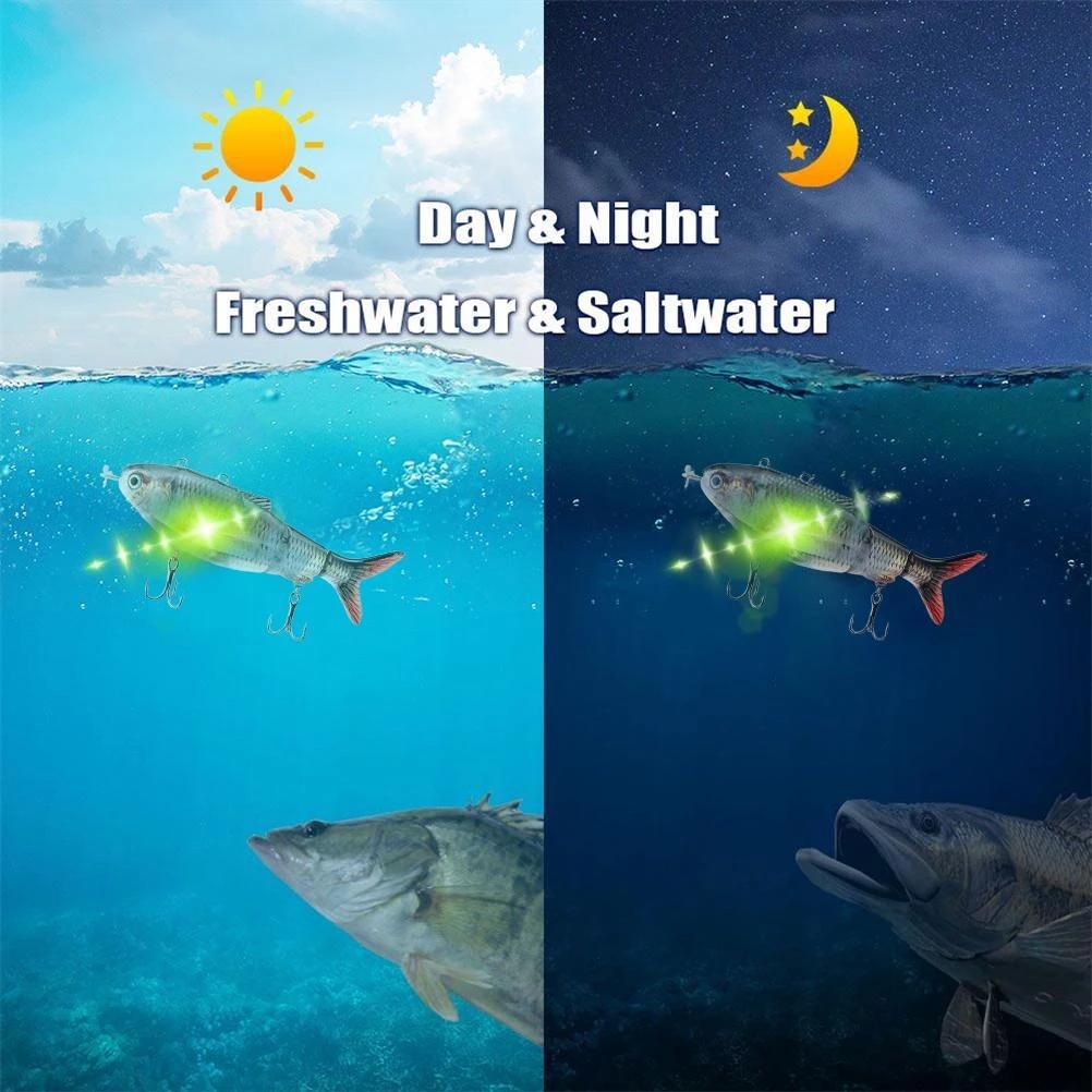 Evercatch Robotic Swimming Lure Electric Fishing Lure Swimbait Segmented  lure