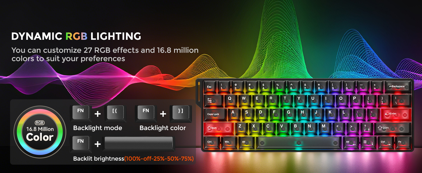 DAREU COOL60 60% Hall Effect Gaming Keyboard