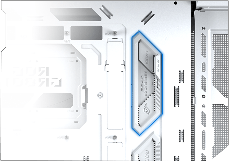ASUS ROG Cronox ARGB Gaming PC Case - White