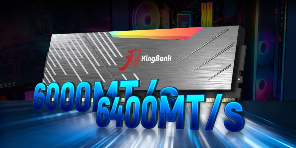 Kingbank RGB 288-Pin PC RAM DDR5 Desktop Memory