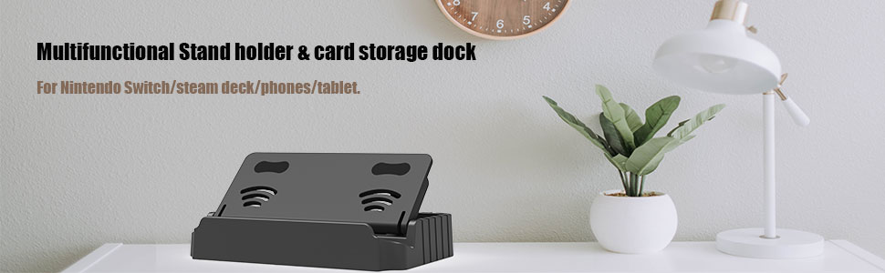 multifunctional stand holder and card storage dock