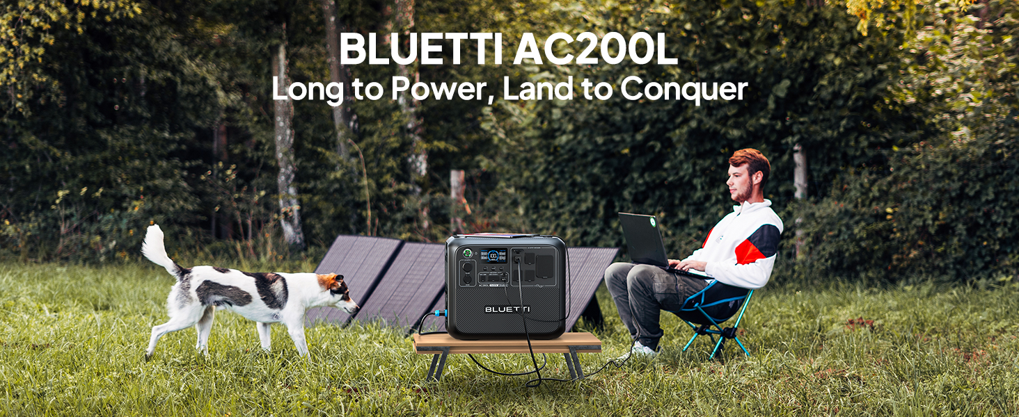 Bluetti AC200L,Long to Power,Land to Conquer
