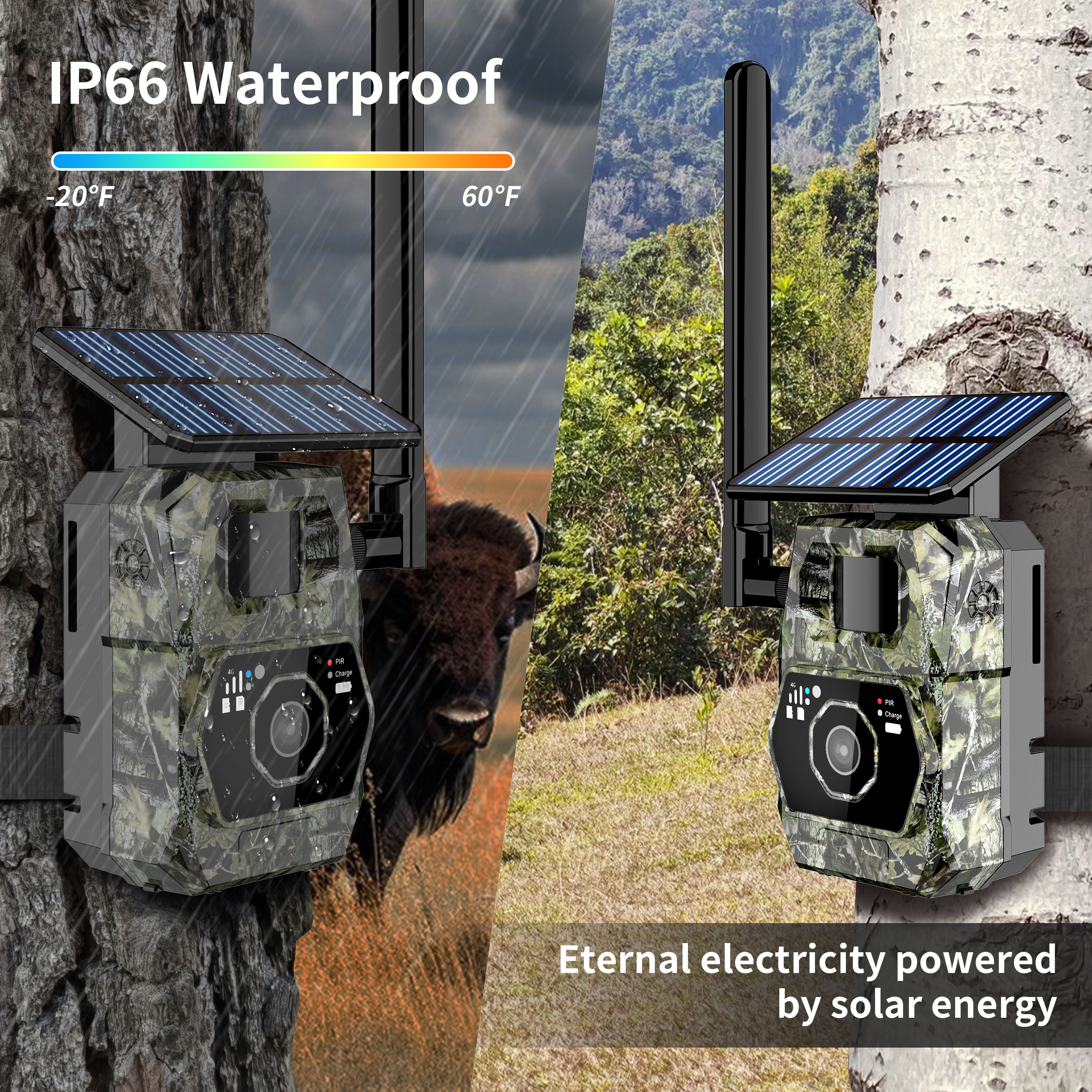 Dual Solar&amp;Weatherproof