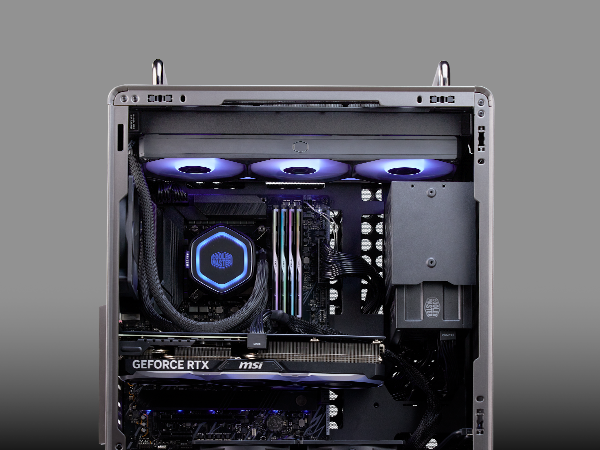 Cooler Master QUBE 540 Stardust Iron ATX Mid-Tower PC Case 