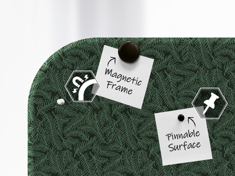 standing iron pinnable surface magnetic frame