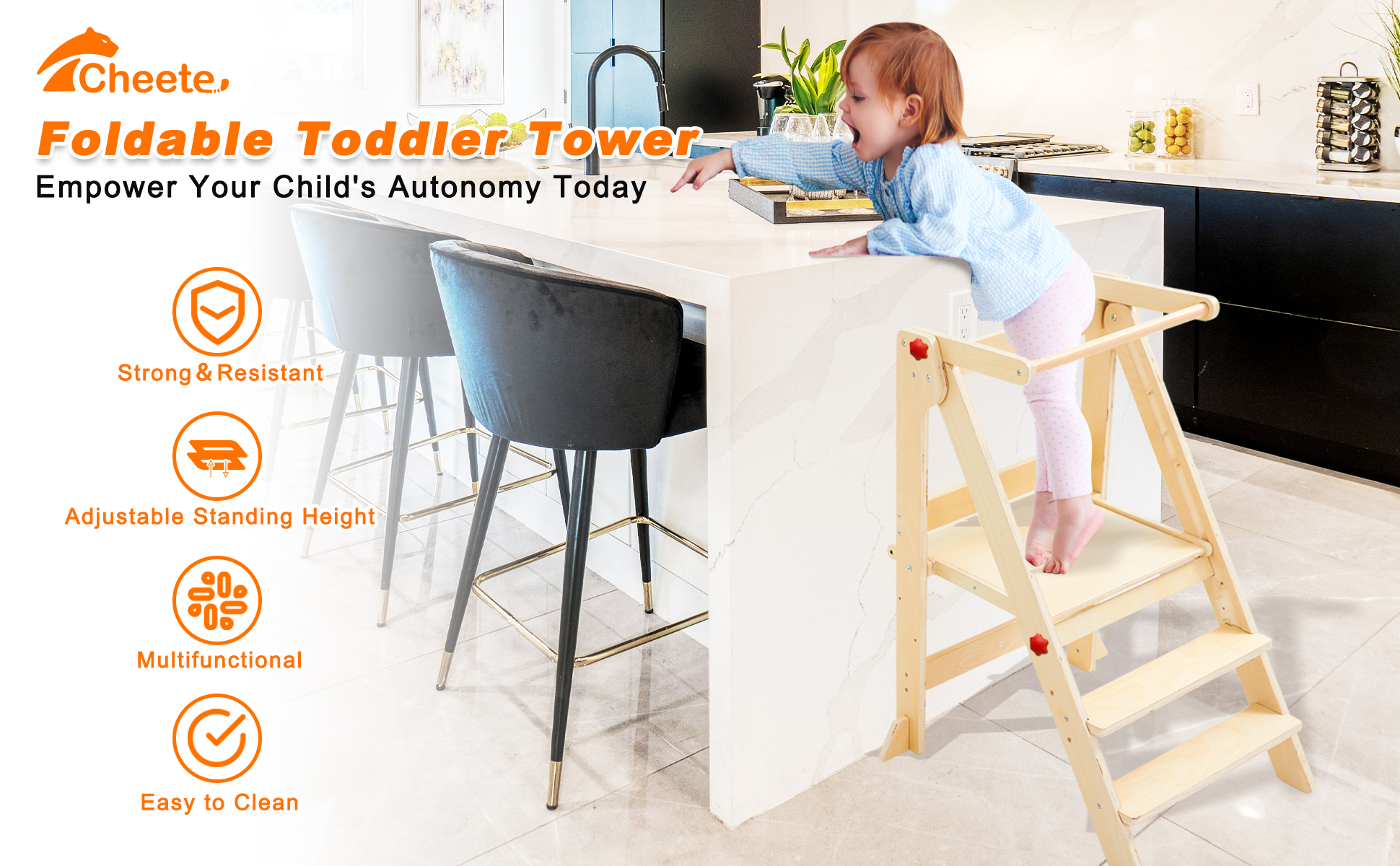 foldable toddler tower