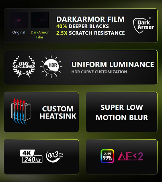 MSI MAG 321UP QD-OLED X24 Gaming Monitor