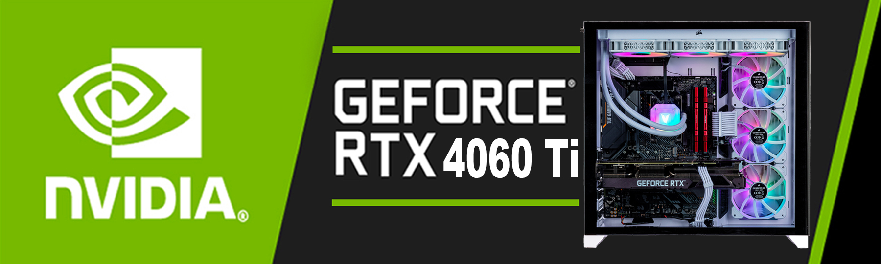GeForce RTX 4060 Ti Dedicated Graphics, VR Ready 8GB GDDR6X, PCIe 4.0, 2.31GHz Clock, DirectX 12 Ult