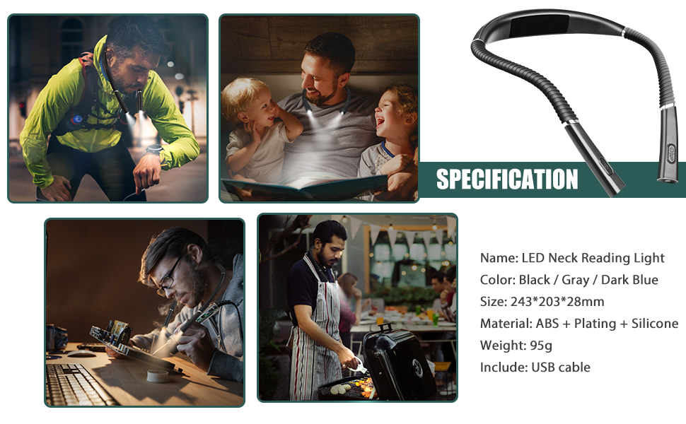 Our book light not only boasts powerful functionality but also features an exquisite design and come