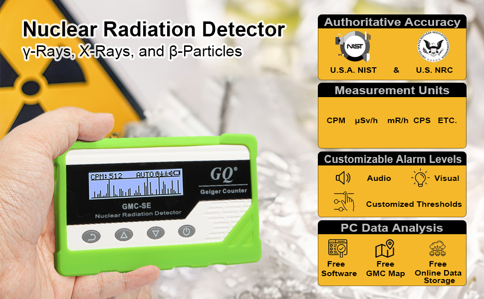 USA Design Product US National Standard Beta Gamma X-ray Portable Device