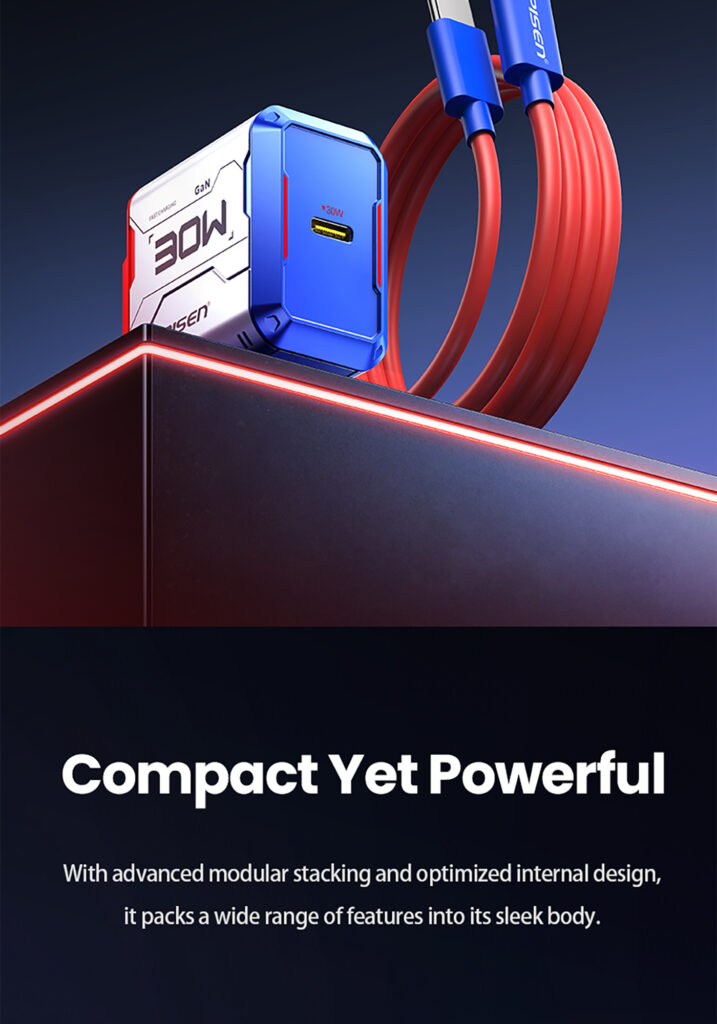 PISEN Gamer Lite 30W 1-Port GaN Fast Charger