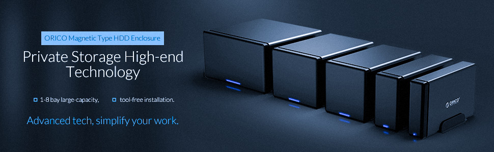 ORICO NS SERIES HARD DRIVE ENCLOSURE (8 Bay USB 3.0)