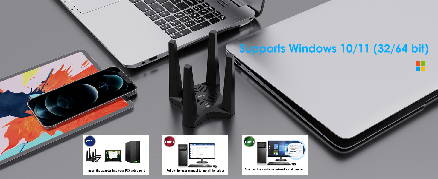 WAVLINK WL-WN693X2F AX5400 USB WiFi 6E Adapter 