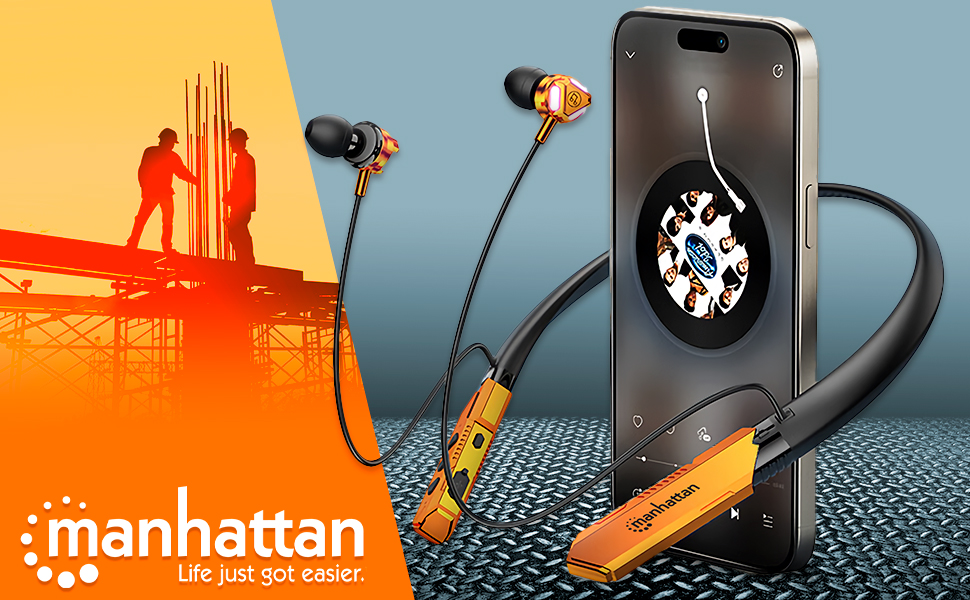 Discover our Worksite Solution: Wireless Neckband Headphones