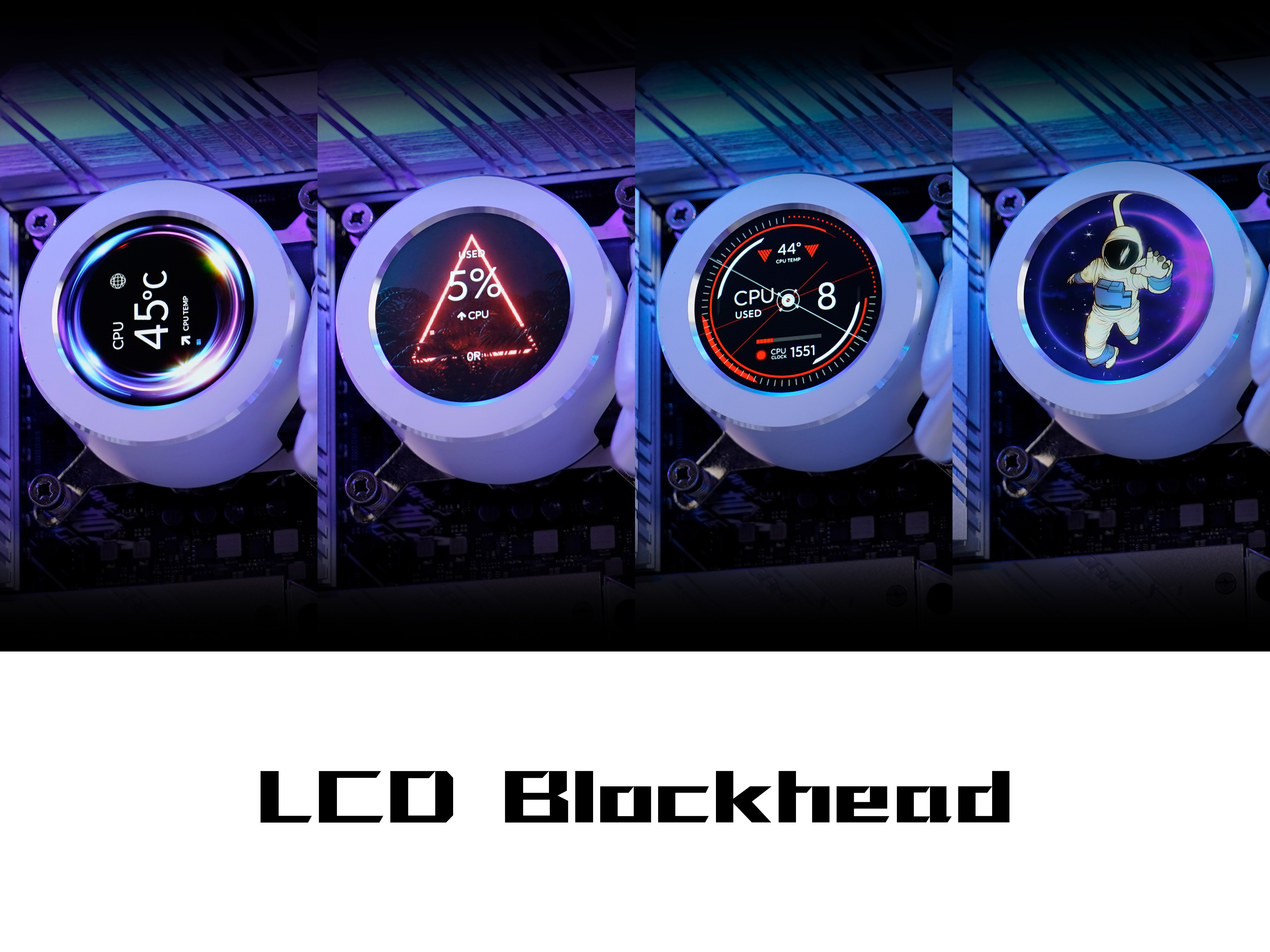 SAMA 240mm ARGB CPU Liquid Cooler With LCD Screen Temperature Display