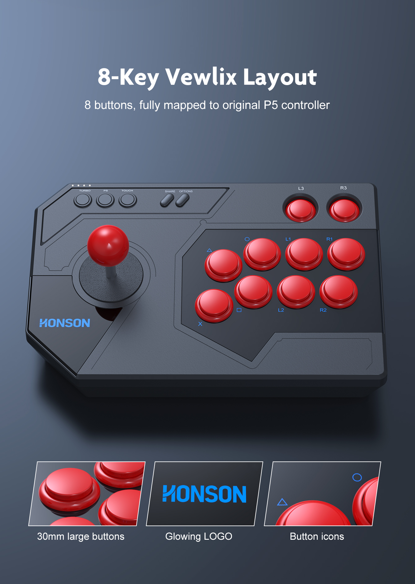 8-Key Vewlix Layout