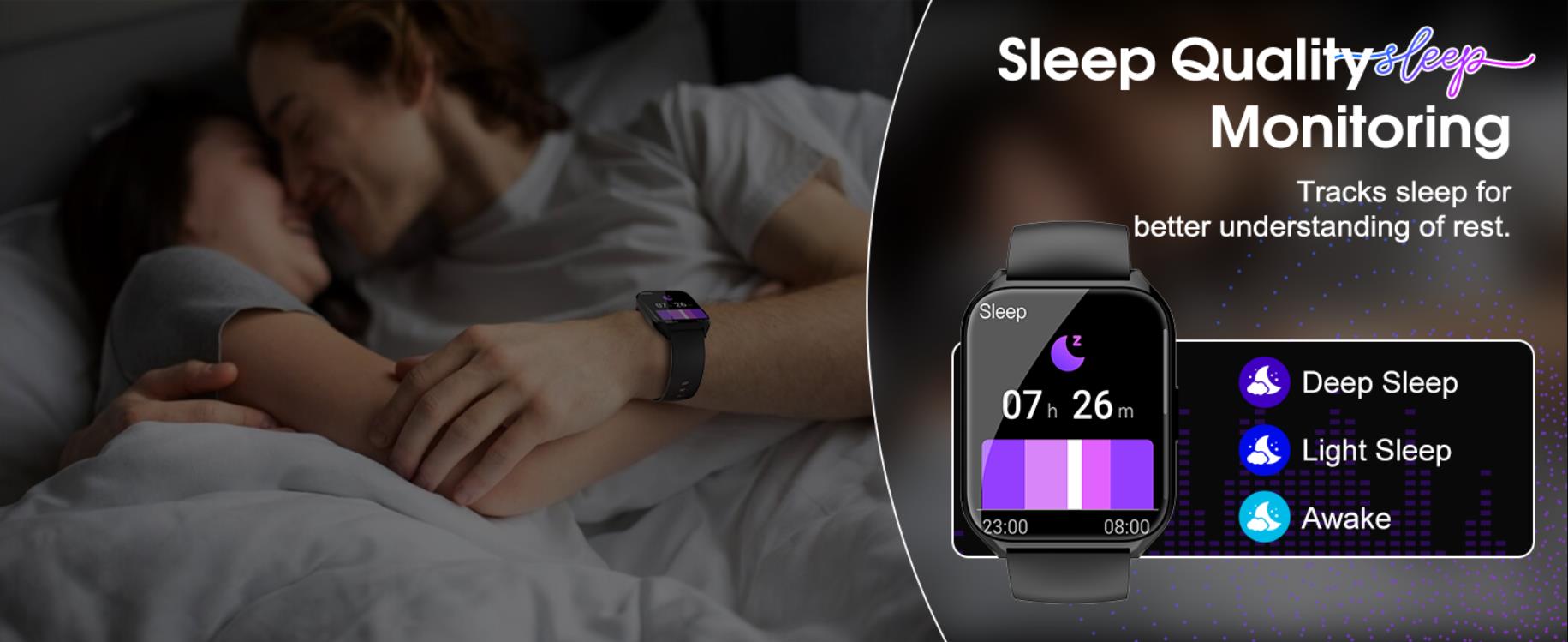 Smart Watch, 1.85"HD Smartwatches (Answer/Make Calls), 100+ Sport Modes with Fitness Tracker